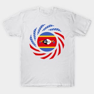 Swazi American Multinational Patriot Flag Series T-Shirt